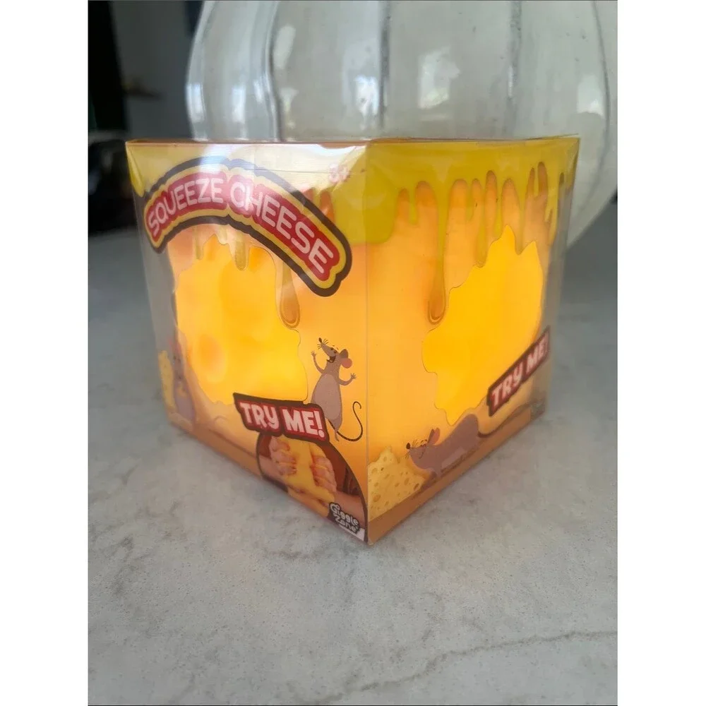 Giggle Zone Squeeze Cheese Block Large Squishy Sensory Fidget Stress BNWT